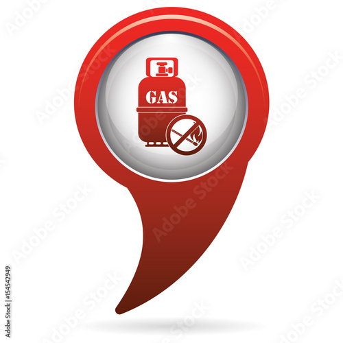 Camping gas bottle icon