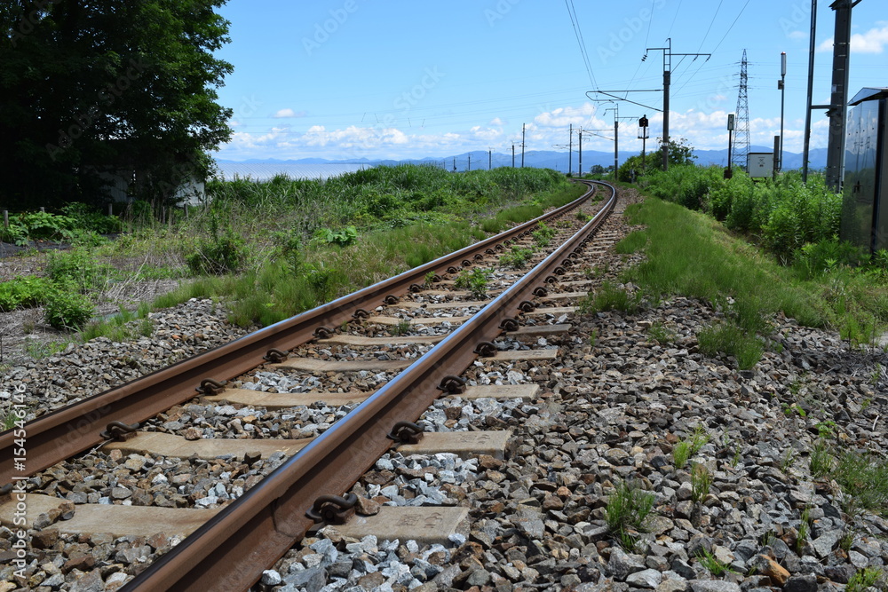 羽越本線の線路