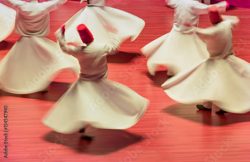 Vászonkép Whirling Dervish sufi religious dance