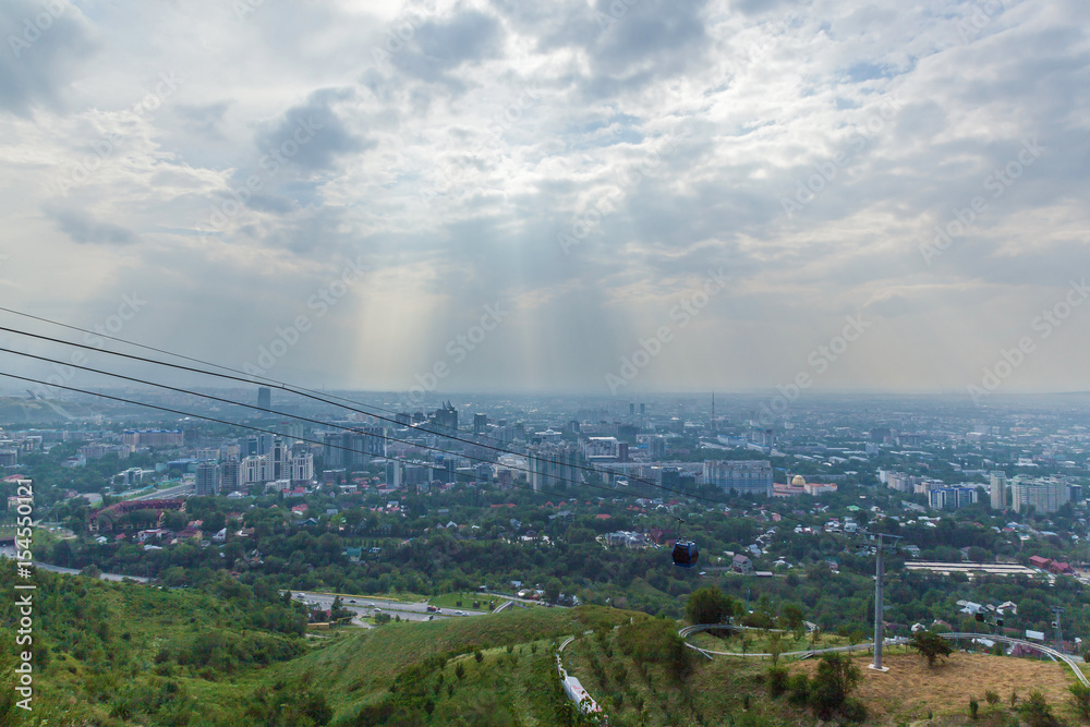 Almaty city view from Koktobe hill