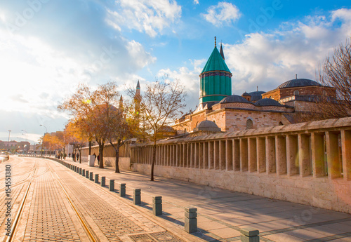 Konstfotografi Mausoleum of Mevlana in Konya. Turkey.
