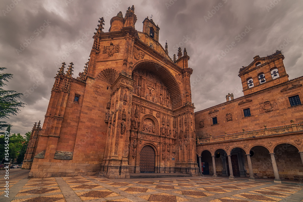 Salamanca, Spain: Convento de San Esbetan, a Dominican monastery in the Plaza del Concilio de Trento, Council of Trent
