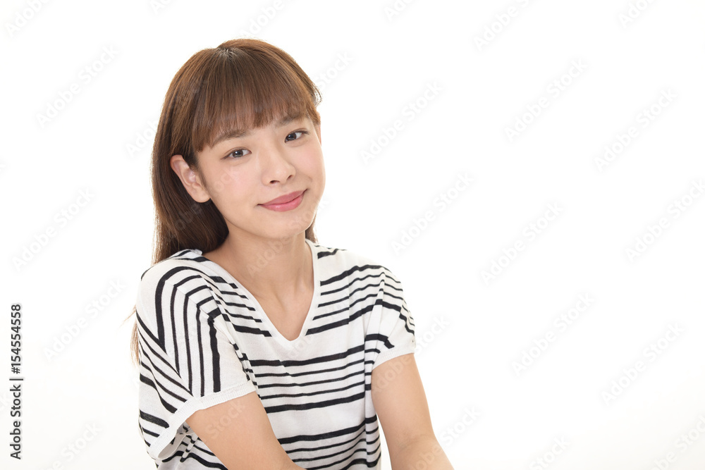 微笑む女性 微笑む女性
