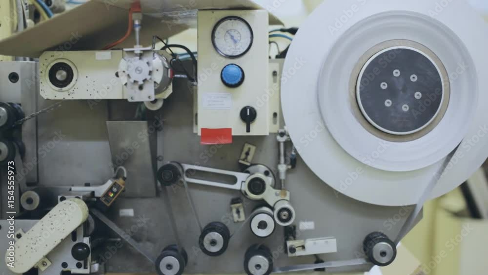 Rotating machinery and rollers. Industrial theme Rotating machinery and rollers. Industrial theme