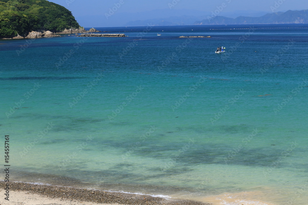 Fototapeta premium 御座白浜海水浴場