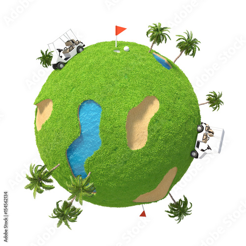 Fototapeta Naklejka Na Ścianę i Meble -  Planet Golf