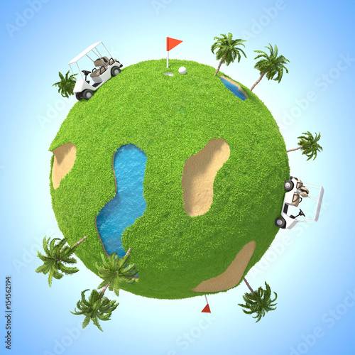 Fototapeta Naklejka Na Ścianę i Meble -  Planet Golf