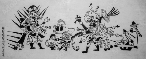ancient Mayan painting