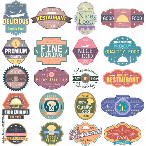 Premium Quality Food label tag sticker for Advertisement
