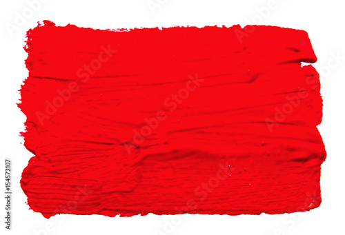 Wallpaper Mural Red strokes of the paint brush isolated Torontodigital.ca