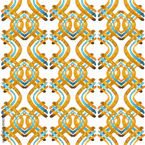 Hand drawn watercolor seamless pattern background. Isolated on white background. Stains on a dark background.