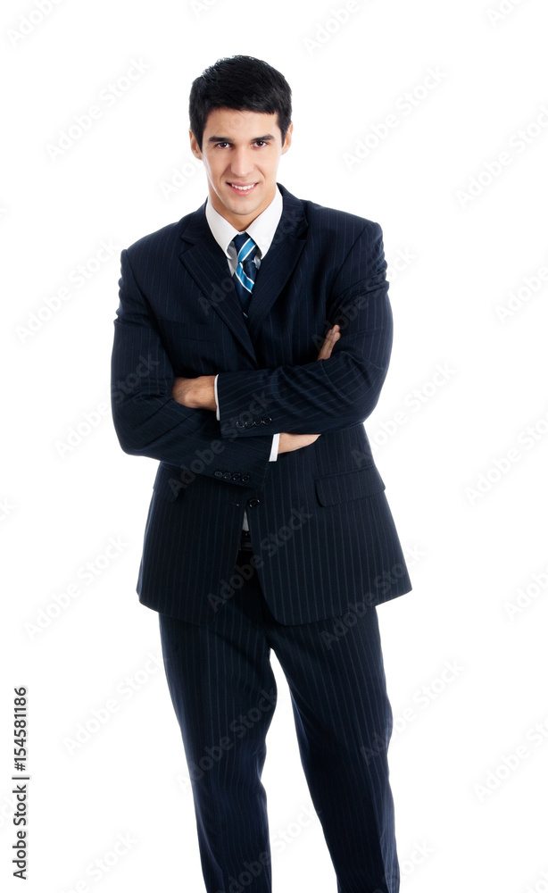 Full body portrait of businessman, isolated Full body portrait of businessman, isolated