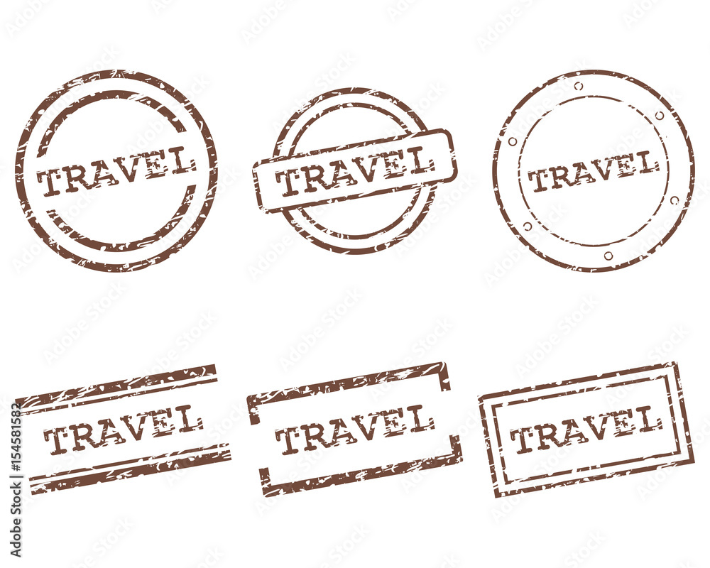 Fototapeta premium Travel Stempel