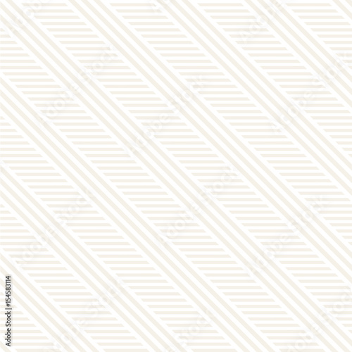 Interlacing Parallel Stripes. Vector Seamless Subtle Monochrome Pattern.