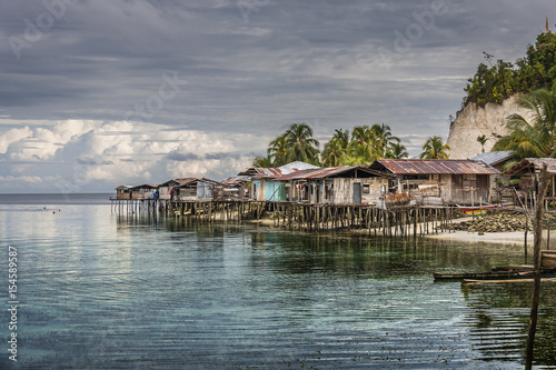 Fishing village, Papua, Indonesia photo