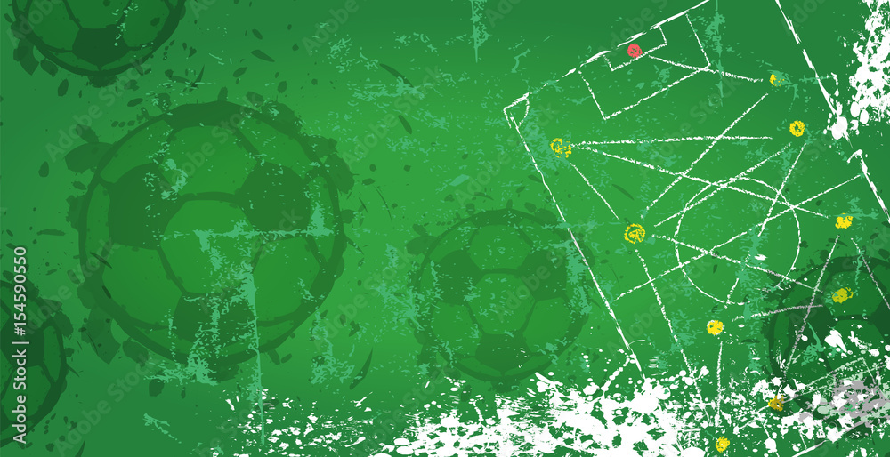 Obraz premium Soccer / Football design template,free copy space, vector