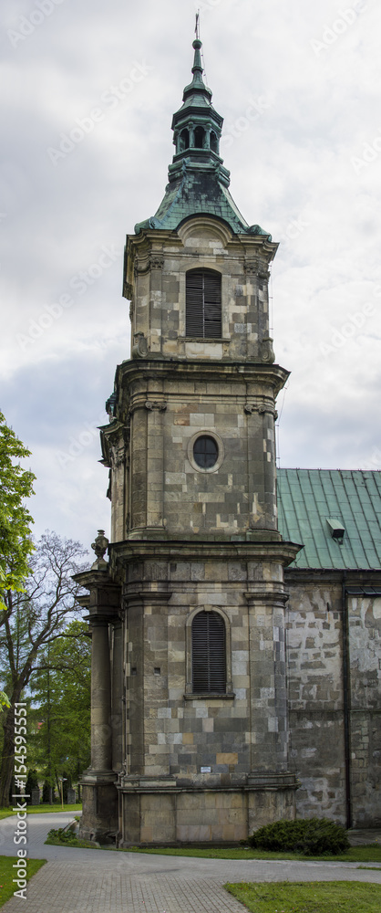 Historic bell tower of the church, Cistercian monastery, Jędrzejów Poland