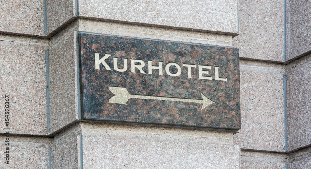 Fototapeta premium Schild 204 - Kurhotel