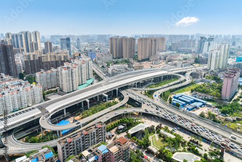 beautiful wuhan city interchange overpass © chungking