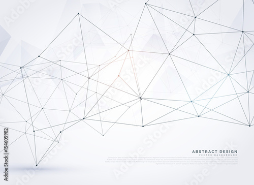 abstract digital wireframe poly mesh background design