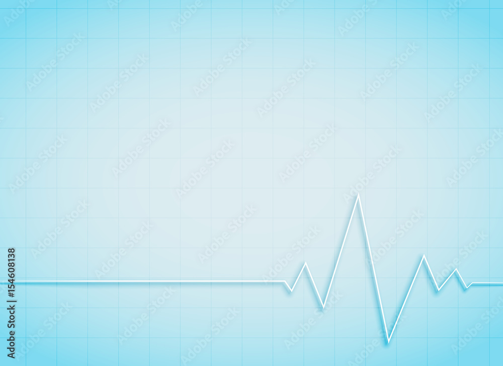 clean medical and healthcare background with heart beat