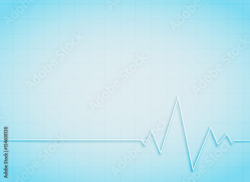 clean medical and healthcare background with heart beat