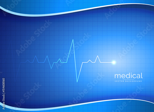 medical, pharmacy or healthcare vector background with heart beat