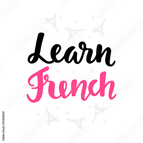 Learn French, language school banner