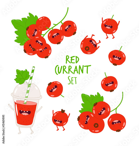 Funny red currant set