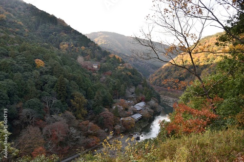 京都・保津川峡谷