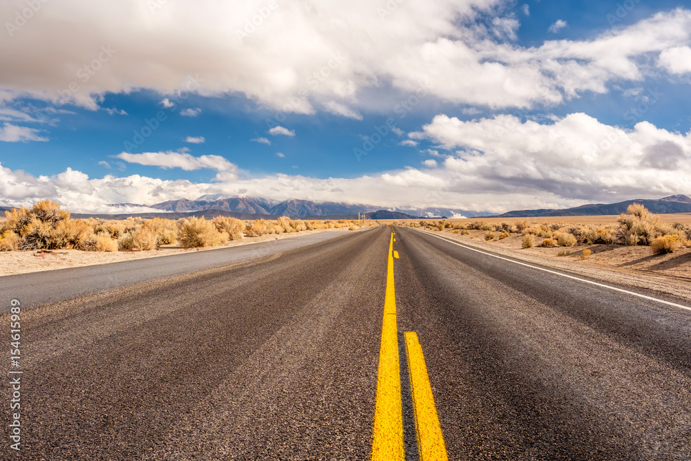 Open highway in California