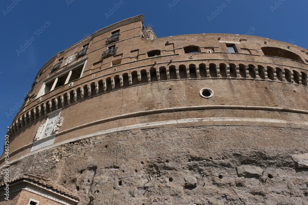 Castle of the Holy Angel and Mausoleum of Hadrian in Rome, Italy