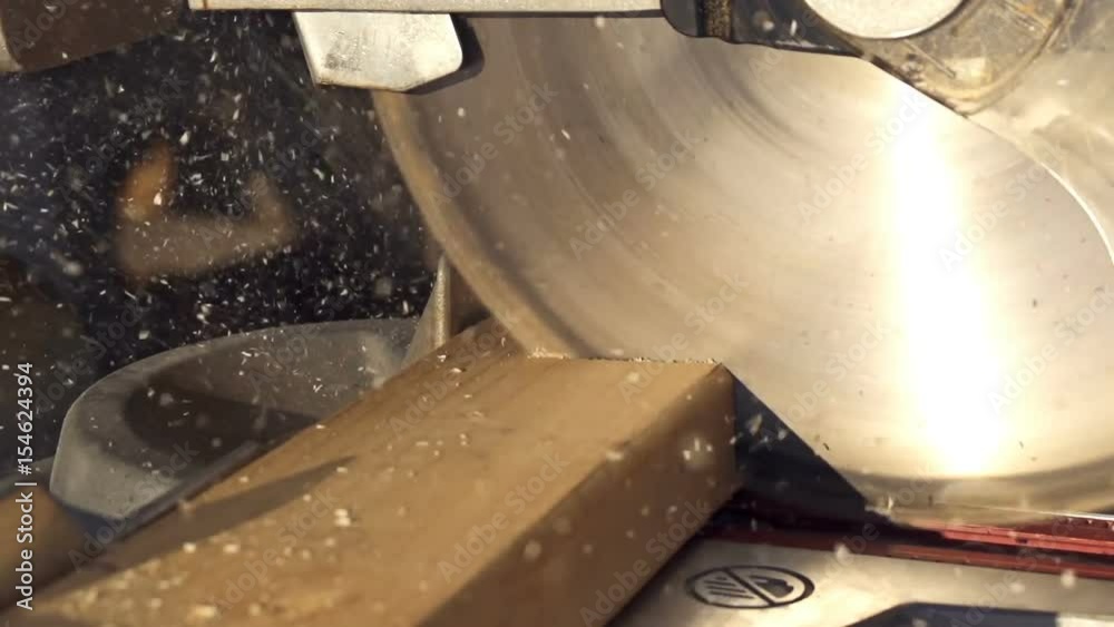 Slow motion working with power tools.