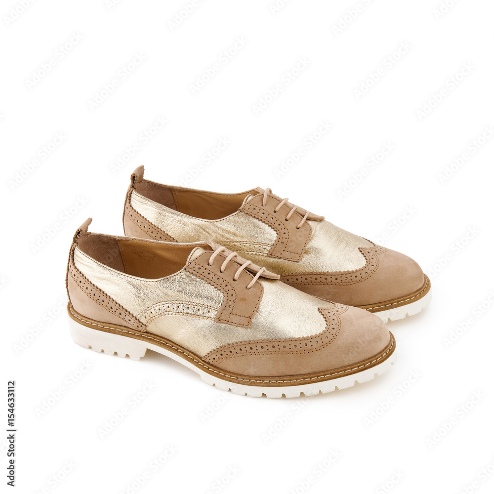 Studio shot of female oxfords Studio shot of female oxfords