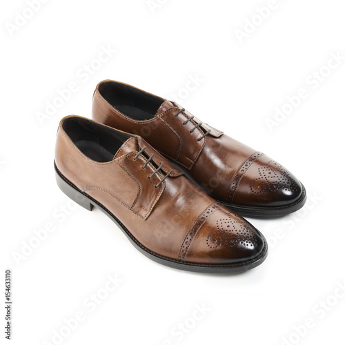 Studio shot of classic male shoes