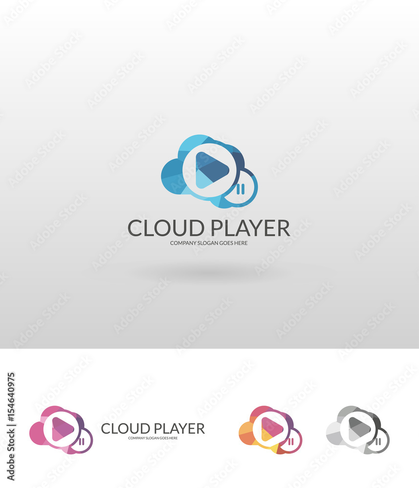 Obraz premium Cloud Player logo