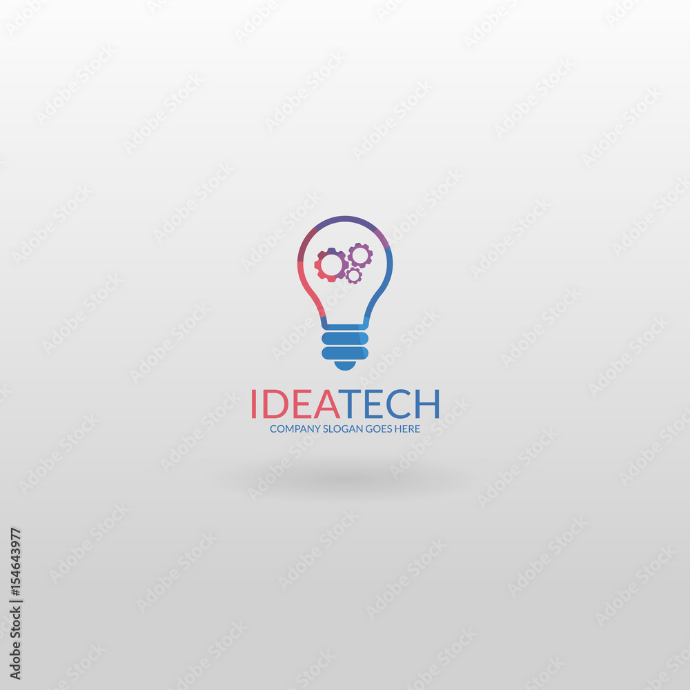 Idea technology. Bulb logo Idea technology. Bulb logo
