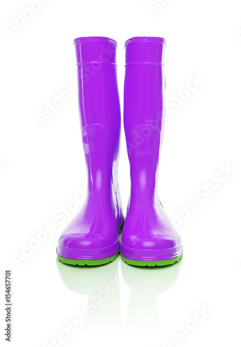 Rubber boots isolate. photo