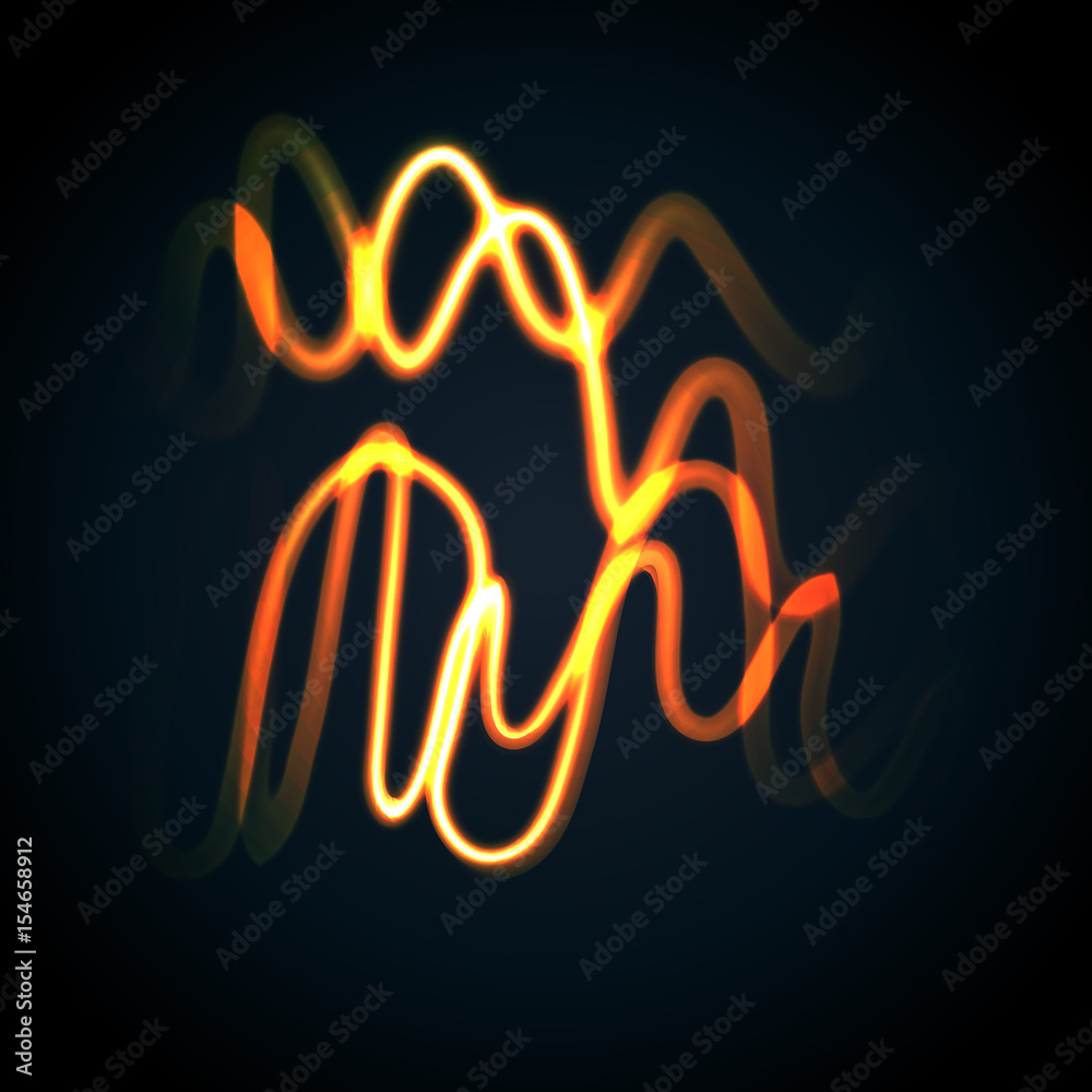 Abstract light ines on black background. Vector illustration Abstract light ines on black background. Vector illustration