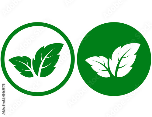 green leaf icons