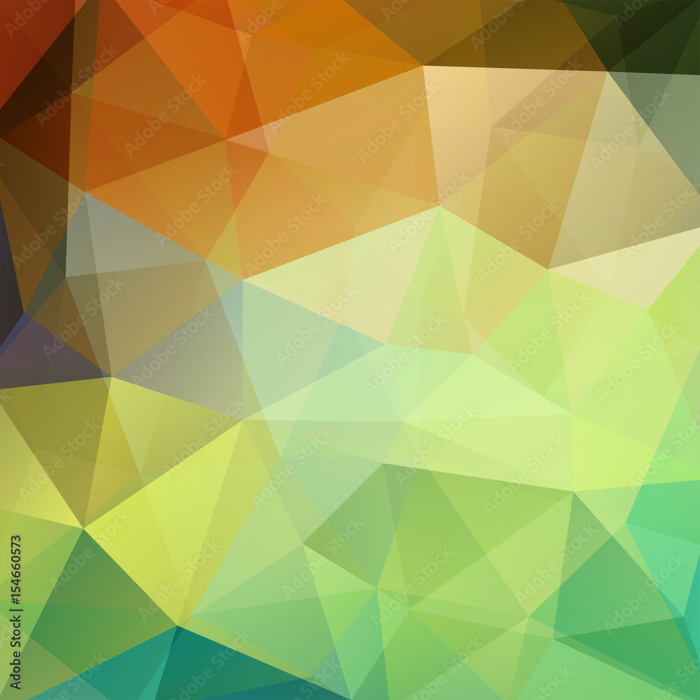 Obraz premium Abstract geometric style green background. Vector illustration