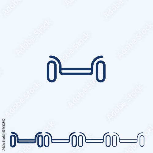 Balance Board/ Self-balancing scooter / Hoverboard line icon