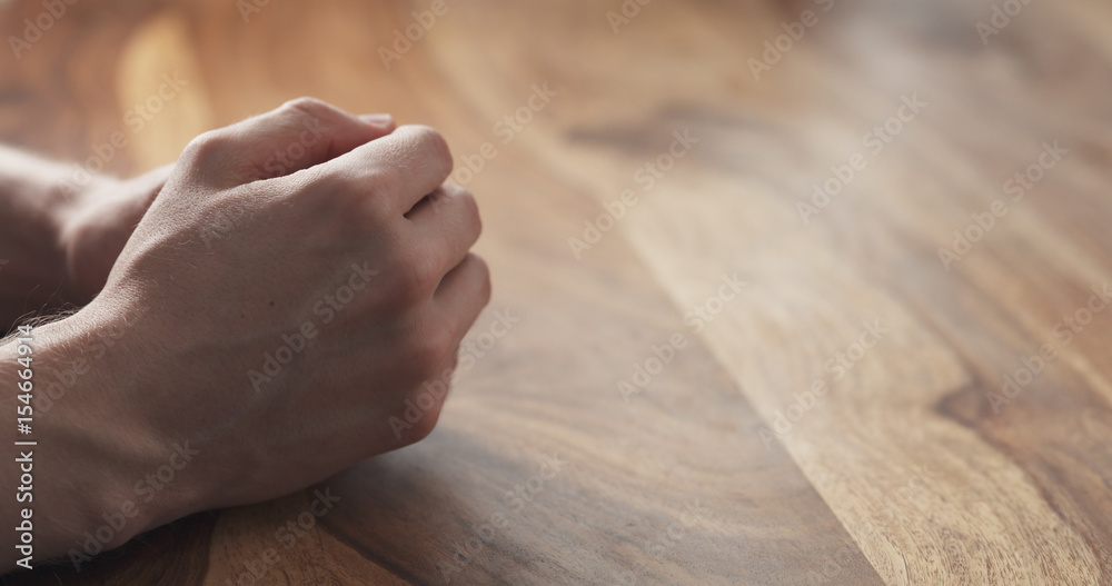 Young man hands gestures suggestions closeup at the meeting Young man hands gestures suggestions closeup at the meeting