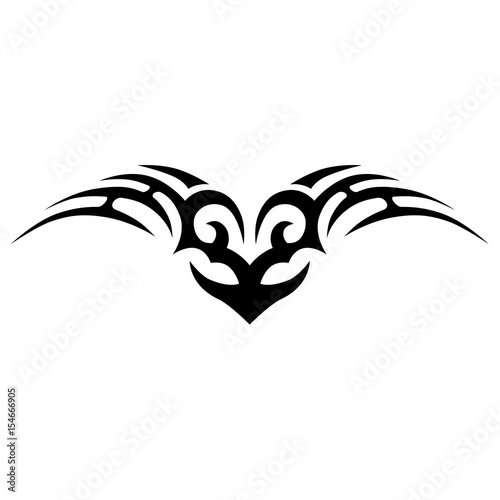 Tattoo tribal vector designs. Tribal tattoos. Art tribal tattoo. Isolated vector sketch of a tattoo. Idea for design. Creative tattoo ornament vector.