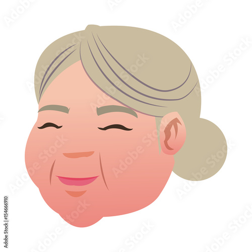 cute face mrs claus christmas character image vector illustration