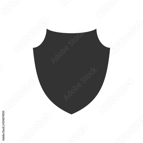 Free Download Shield shape icon. Black label sign, isolated on white. Symbol of protection, arms, coat honor, security, safety. Flat retro style design. Element vintage heraldic emblem. Vector illustration - GFXLoad