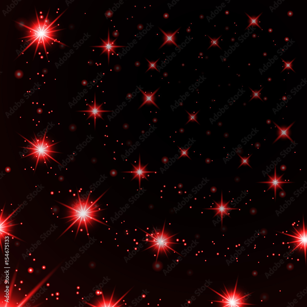 Trời đêm với những ngôi sao đỏ lấp lánh sẽ khiến bạn cảm thấy yên bình và thư thái. Hình ảnh đầy màu sắc và đẹp mắt này sẽ giúp bạn dễ dàng tưởng tượng ra bầu trời đêm rực rỡ với hàng ngàn ngôi sao đang lấp lánh.