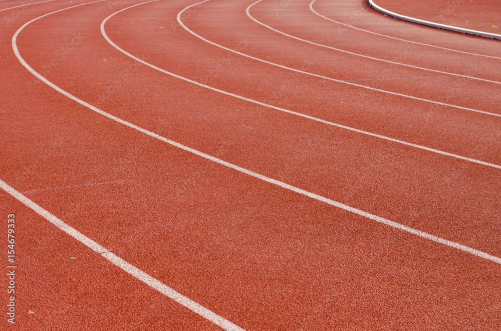 Fototapeta premium Athlete Track or Running Track with nice scenic 