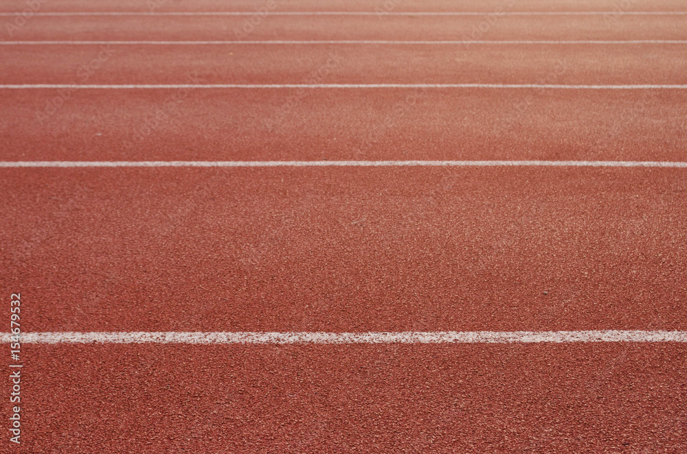 Fototapeta premium Athlete Track or Running Track with nice scenic 