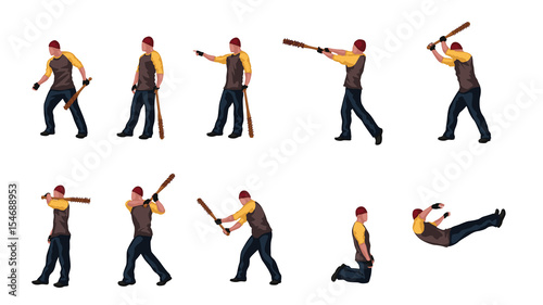 man with basebal bat set 03